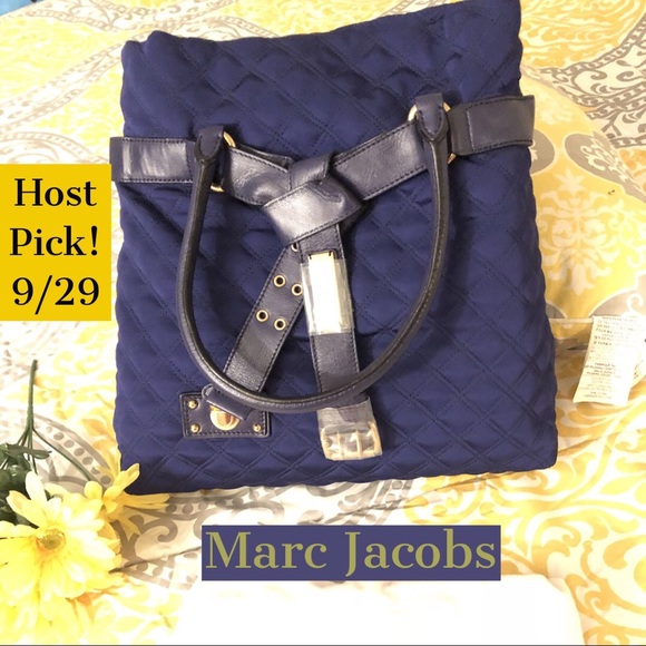 Marc Jacobs Handbags - ❤️HP❤️ Marc Jacobs w/ Leather Blue Quilted Handbag